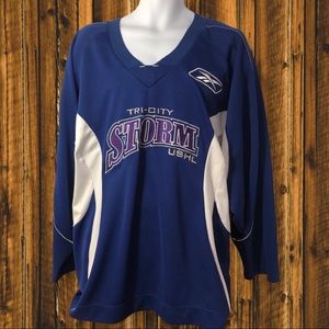 USHL Tri-City Storm Reebok, Hockey Jersey #19 size L